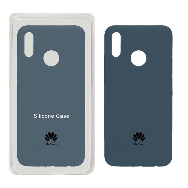 قاب سیلیکونی پاک کنی اورجینال Huawei Y9 (2019) - آبی تیره (پک اصلی)